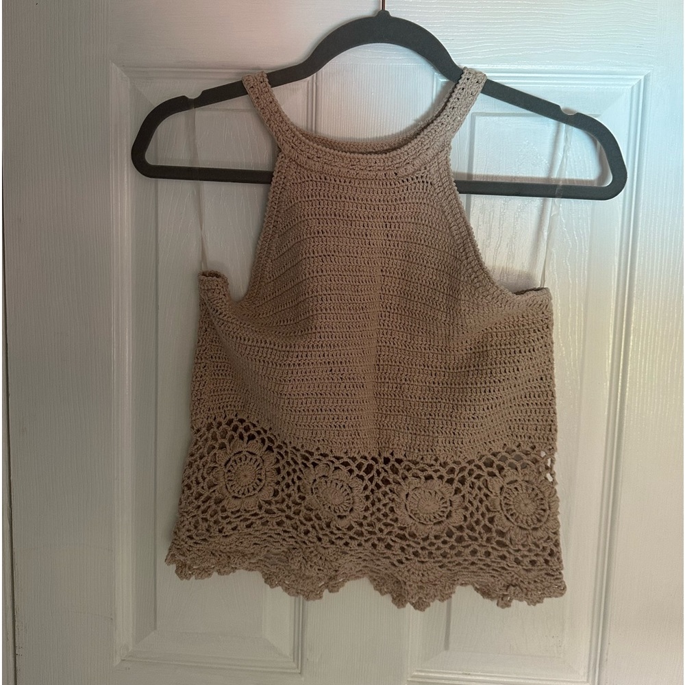 Blue Rain Crochet Top